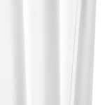 Room Darkening Blackout Window Curtain with Grommets, 52 x 84 Inches, White - Set of 2 - Image 6
