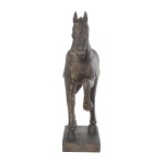 Deco 79 Polystone Horse Decorative Sculpture Prancing Home Decor Statue, Accent Figurine 14" x 4" x 15", Brown - Image 12