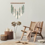 Sggvecsy 21’’ Eucalyptus Wall Hanging Decor Artificial Eucalyptus Plant Fake Greenery Leaves Boho Wall Decor with Wooden Stick for Bedroom Bathroom Kitchen Rustic Farmhouse Home Living Room Decoration - Image 7