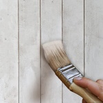 FirsTime & Co. White Shiplap Gears Wall Clock, Large Vintage Decor for Living Room, Home Office, Round, Wood and Plastic, Farmhouse, 27 inches - Image 4