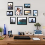 upsimples 10 Pack Picture Frames Collage Wall Decor with Glass, Gallery Wall Frame Set for Wall Mounting or Tabletop Display, Multi Sizes Including 8x10, 5x7, 4x6 Family Photo Frames, Black - Image 6