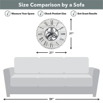 FirsTime & Co. White Shiplap Gears Wall Clock, Large Vintage Decor for Living Room, Home Office, Round, Wood and Plastic, Farmhouse, 27 inches - Image 2