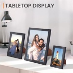 upsimples 10 Pack Picture Frames Collage Wall Decor with Glass, Gallery Wall Frame Set for Wall Mounting or Tabletop Display, Multi Sizes Including 8x10, 5x7, 4x6 Family Photo Frames, Black - Image 4