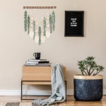 Sggvecsy 21’’ Eucalyptus Wall Hanging Decor Artificial Eucalyptus Plant Fake Greenery Leaves Boho Wall Decor with Wooden Stick for Bedroom Bathroom Kitchen Rustic Farmhouse Home Living Room Decoration - Image 6