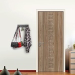 VIRFIN Key Holder for Wall with 2 Self-Adhesive Tapes, No Damage Key Holder Rack for Wall with 3 Key Hooks for Entryway, Door, Bathroom, Kitchen(Black) - Image 5