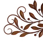 Deco 79 Metal Leaf Home Decor Sculpture, Wall Art 47" x 1" x 14", Brown - Image 12