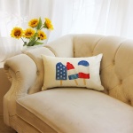 Ogiselestyle Patriotic Blue Popsicle Pillow Cover 12x20 Inch 4th of July Decorative Pillows Case Independence Day Decor Cushion Case for Sofa Couch - Image 5