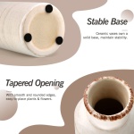 Eyamumo Ceramic Vase for Decor Set of 3 Small Vases, Vases for Rustic Home Decor Accent, Modern Farmhouse Vase Sets for Living Room Decorations, Ideal Shelf Décor, Table, Bookshelf, Entryway - Image 8