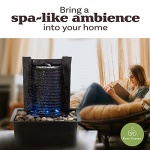 Indoor Fountain with LED Lights – Lighted Tabletop Water Feature with Stone Wall and Soothing Sound – Zen Décor for Home or Office by Pure Garden - Image 8