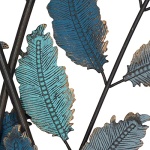 Deco 79 Metal Leaf Home Decor, Wall Art 15" x 1" x 32", Blue - Image 2