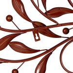 Deco 79 Metal Leaf Home Decor Sculpture, Wall Art 47" x 1" x 14", Brown - Image 6