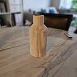 Vase, White Ceramic Vase, Flower Vase, Minimalist Modern Home Decor, Matte Finish Pampas Grass Vase for Table, Fireplace, Shelf, Mantel, Entryway and Centerpieces - Image 3