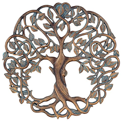 61D80MGjjZL.jpg Old River Outdoors Tree of Life Wall Plaque 11 5/8 Inches Decorative Celtic Garden Art Sculpture for Living Room - Image 1