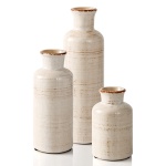 Eyamumo Ceramic Vase for Decor Set of 3 Small Vases, Vases for Rustic Home Decor Accent, Modern Farmhouse Vase Sets for Living Room Decorations, Ideal Shelf Décor, Table, Bookshelf, Entryway