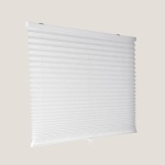 CALYX INTERIORS Pleated Fabric Window Shade, Light Filtering, Cordless, 46.5" W x 48" H, White - Image 5