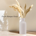 Vase, White Ceramic Vase, Flower Vase, Minimalist Modern Home Decor, Matte Finish Pampas Grass Vase for Table, Fireplace, Shelf, Mantel, Entryway and Centerpieces - Image 6