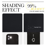 NICETOWN Halloween Pitch Black Solid Thermal Insulated Grommet Blackout Curtains/Drapes for Bedroom Window (2 Panels, 42 inches Wide by 63 inches Long, Black) - Image 5