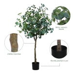Meneco Potted Artificial plant Plant – 5ft Tall Fake Plant Large Faux plant Indoor Home Decor Fake Floor Plant in Pot (60”, Eucalyptus) - Image 3