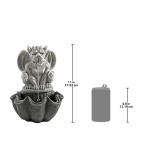 Water Fountain - Cedric the Squirt Gothic Gargoyle Statue Garden Decor Tabletop Fountain - Desk Fountain Water Feature - Image 2