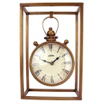 Design Toscano Industrial Age Mantel Clock, 13 Inch, Metalware, Brass - Image 6
