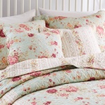 Greenland Home Antique Rose Pillow Set, 18 x 18 inches each (x2), Blue 2 Count - Image 2