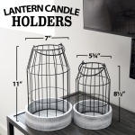 Rustic Farmhouse Lantern Decor - Stylish Decorative Lanterns for Your Living Room, Fireplace Mantle or Kitchen Dining Table - Modern Upscale Beauty for Your Entire Home - Image 5
