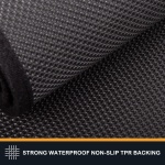 PURRUGS Dirt Trapper Door Mat 24" x 35.5", Non-Slip Machine Washable Entry Rug, Shoe Scraper, Dog Door Mat, Super Absorbent Welcome Mat for Front & Back Door, Muddy Shoes & Paws, Charcoal - Image 6