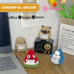 Krinisou Positive Crochet Shark Gifts, Crocheted Emotional Support Animal, Unique Birthday Gift for Shark Lovers Friends Women Men 1Pc - Image 4