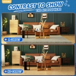 LOCHAS Ultra Soft Indoor Modern Area Rugs Fluffy Living Room Carpets for Children Bedroom Home Decor Nursery Rug 4x5.3 Feet, Gray - Image 2