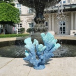 ALIWINER Blue Coral Decor Coral Reef Faux Artificial Coral Decor Resin Coral Statue Nautical Decor Tabletop Decoration Home Living Room Decor (7.8in Tall) - Image 5
