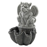 Water Fountain - Cedric the Squirt Gothic Gargoyle Statue Garden Decor Tabletop Fountain - Desk Fountain Water Feature
