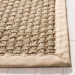 SAFAVIEH Natural Fiber Collection Accent Rug - 2' x 3', Natural & Beige, Border Basketweave Seagrass Design, Easy Care, Ideal for High Traffic Areas in Entryway, Living Room, Bedroom (NF114A) - Image 6