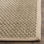 SAFAVIEH Natural Fiber Collection Accent Rug - 2' x 3', Natural & Beige, Border Basketweave Seagrass Design, Easy Care, Ideal for High Traffic Areas in Entryway, Living Room, Bedroom (NF114A) - Image 7